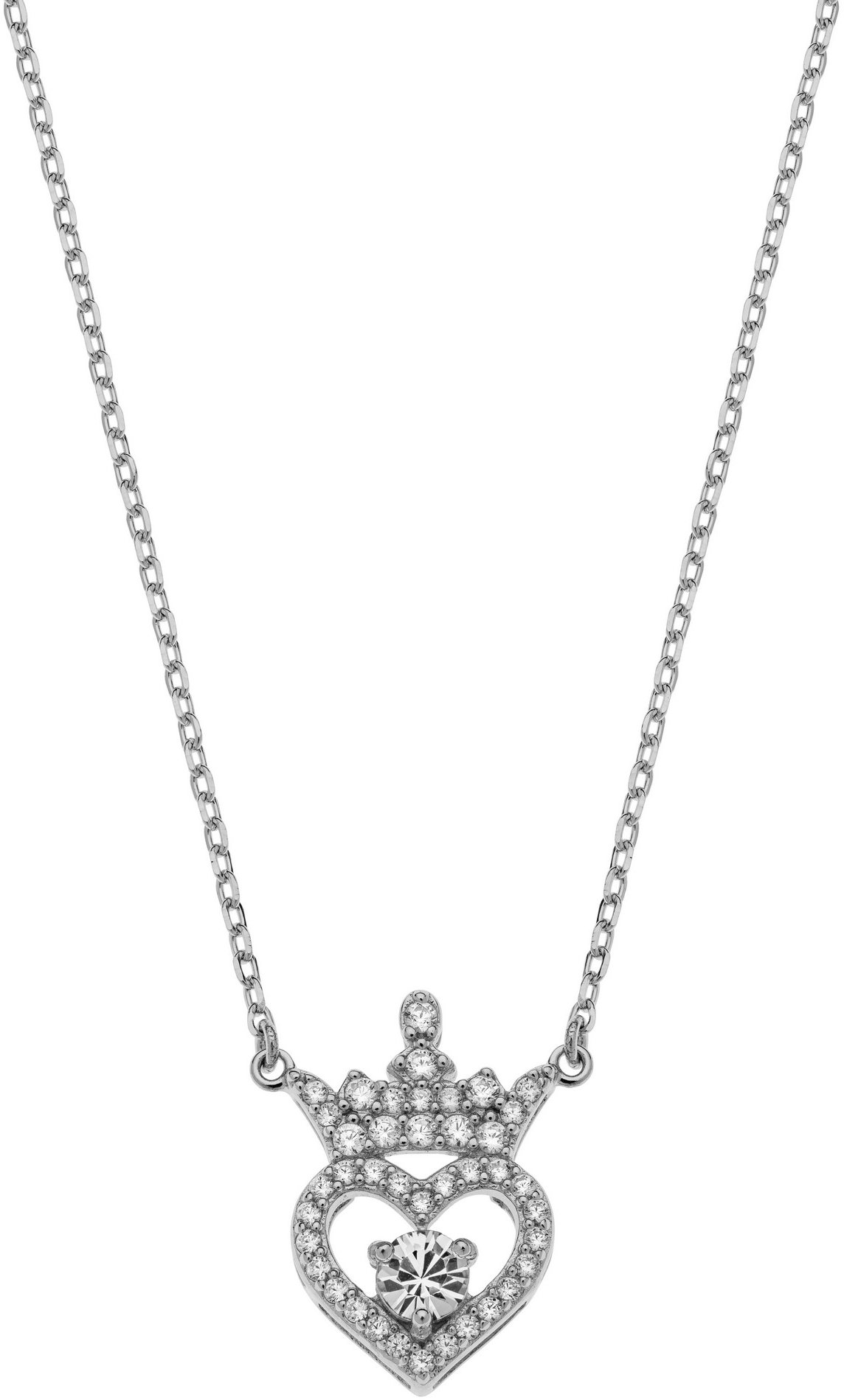 Disney Princess strieborný NS00027RAPRL-16.CS – detský náhrdelník