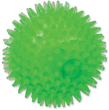 DOG FANTASY hračka loptička pískacia zelená 8 cm