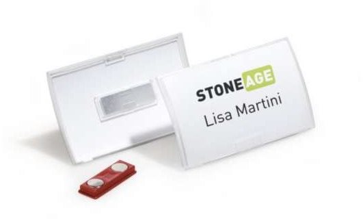 DURABLE s magnetom, 7,5 × 4 cm – balenie 10 ks