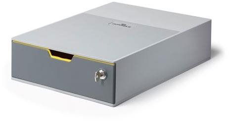 Durable Varicolor SAFE 1, zásuvka so zámkom, sivá