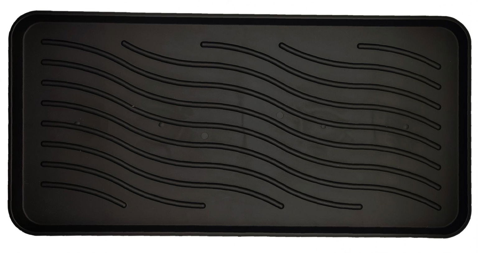 DuraHome Odkvapkávač na obuv 38 × 78 cm čierny