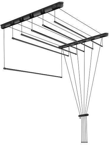 DURAmat stropný sušiak čierny 6× 150 cm