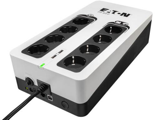 EATON UPS 3S 850 DIN Gen2, USB, USB nabíjačka