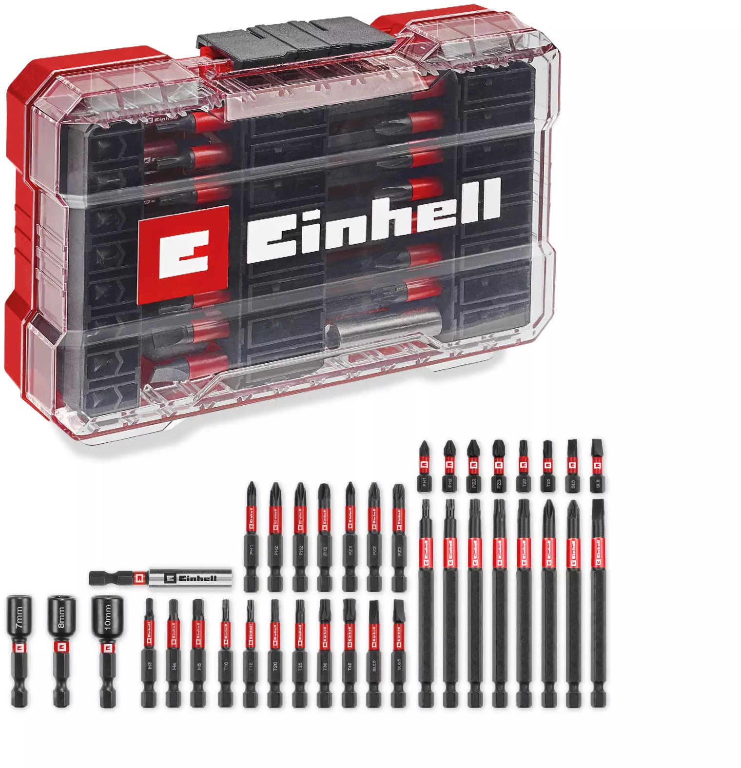EINHELL M-Case 38 ks bitov pre rázové uťahovače/vŕtačky, 49109250