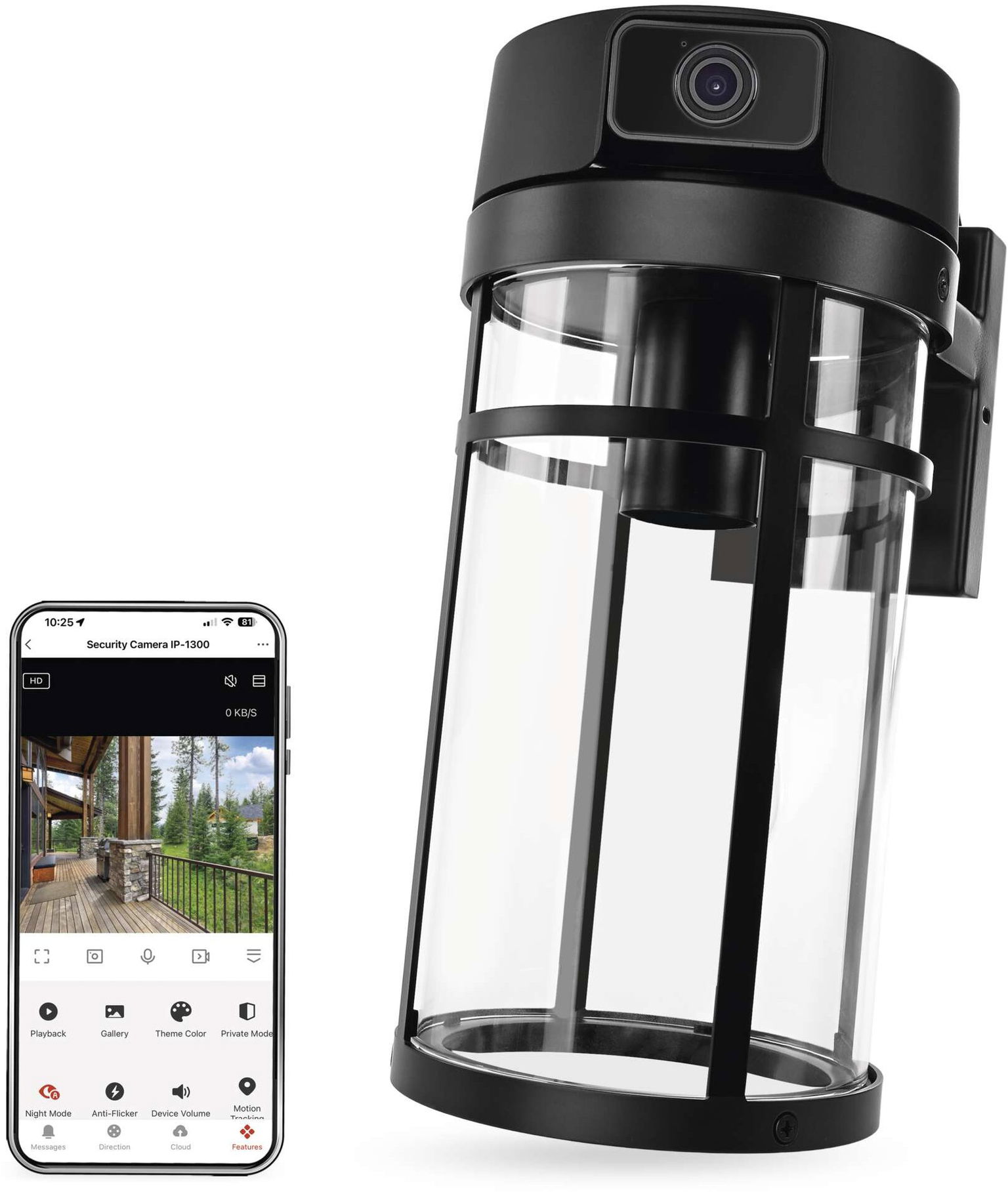 EMOS GoSmart IP-1300 LANTERN so solárnym panelom