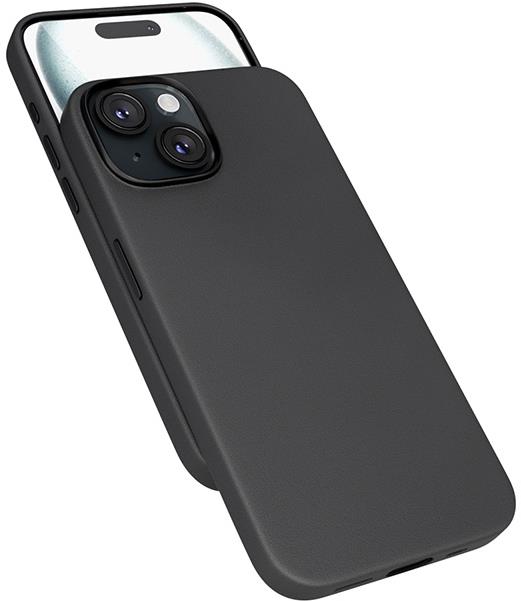Epico Mag+ kožený kryt iPhone 15 Plus – čierny