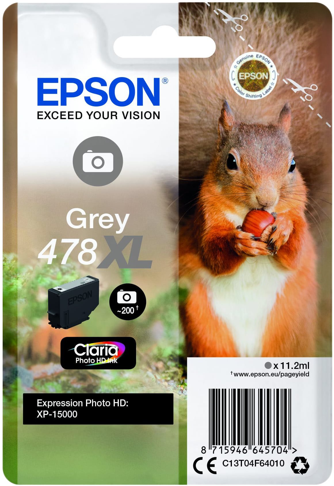 Epson 478XL sivá