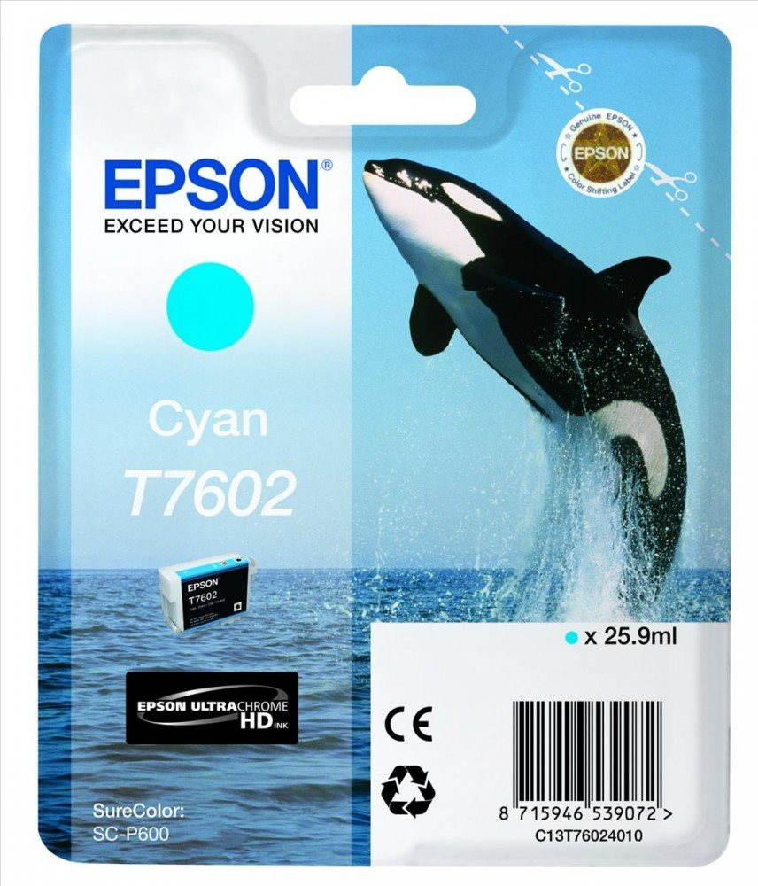 Epson T7602 azúrová