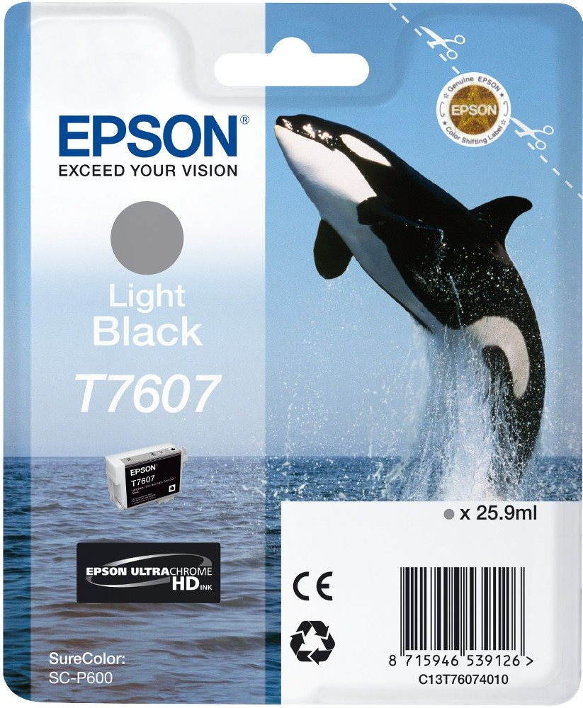 Epson T7607 svetlo čierna