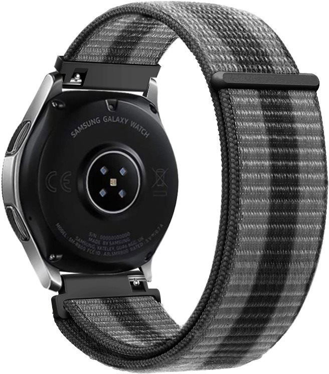 Eternico Airy Universal Quick Release 22 mm Elephant Gray with Black stripe