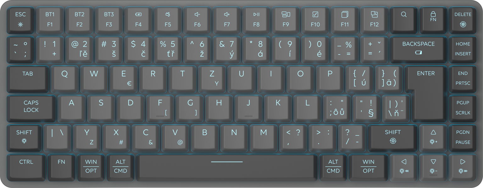 Eternico K800S Wireless sivá – CZ/SK