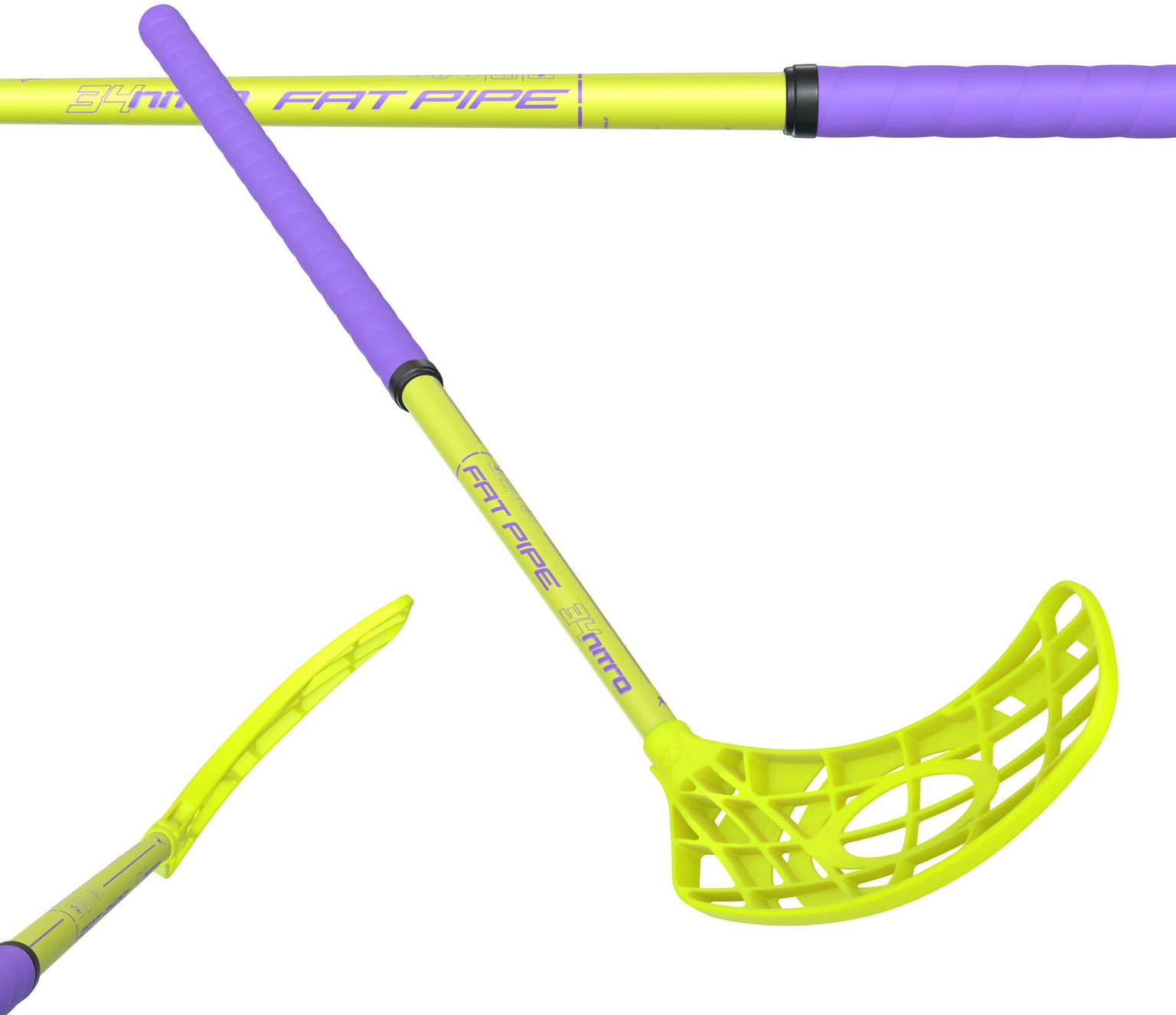 FAT PIPE NITRO 34 YELLOW/PURPLE 70, pravá