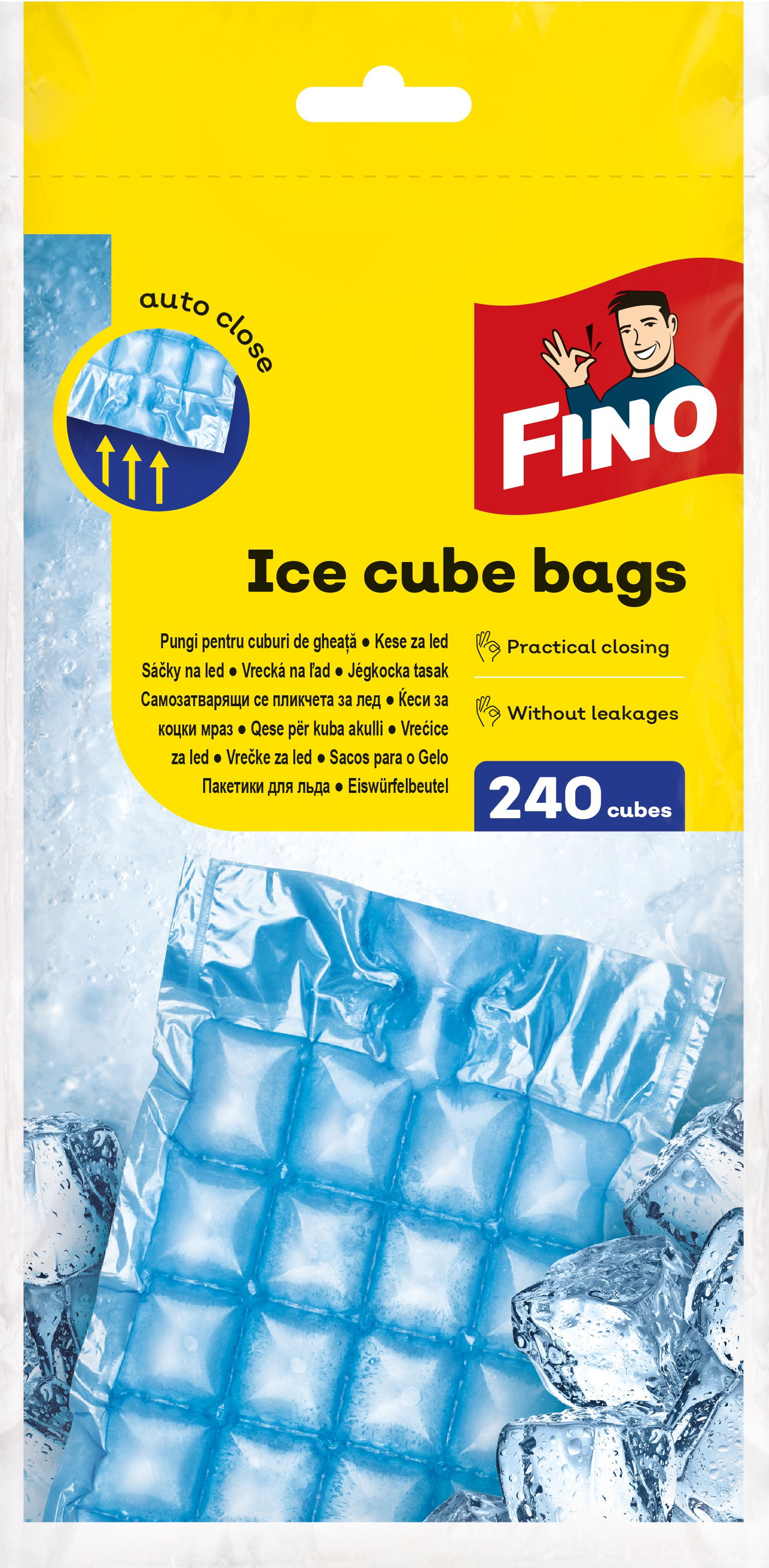 FINO Vrecká na ľad 240 ks - box (10 vreciek)