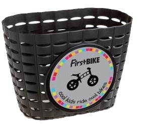 FirstBike košík čierny