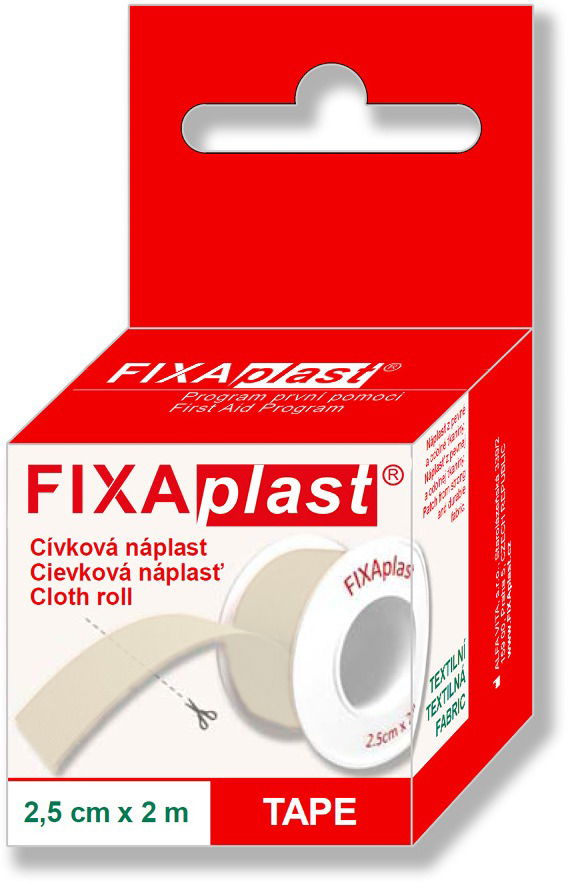 FIXAplast, náplasť, cievka, 2,5 cm × 2 m