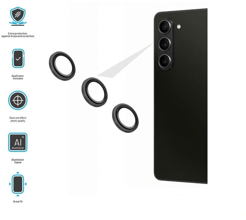 FIXED Camera Glass na Samsung Galaxy Z Fold 6 čierna