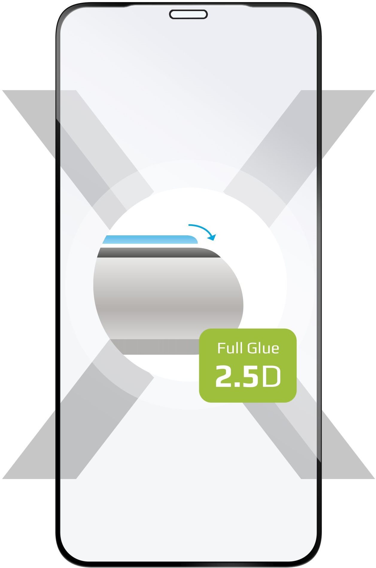 FIXED FullGlue-Cover pre Apple iPhone X/XS/11 Pro čierne