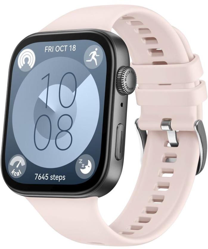 FIXED Silicone Strap na Huawei Watch FIT 3/4 ružový