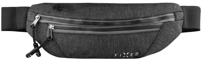 FIXED Sportbelt s dvoma vreckami sivá