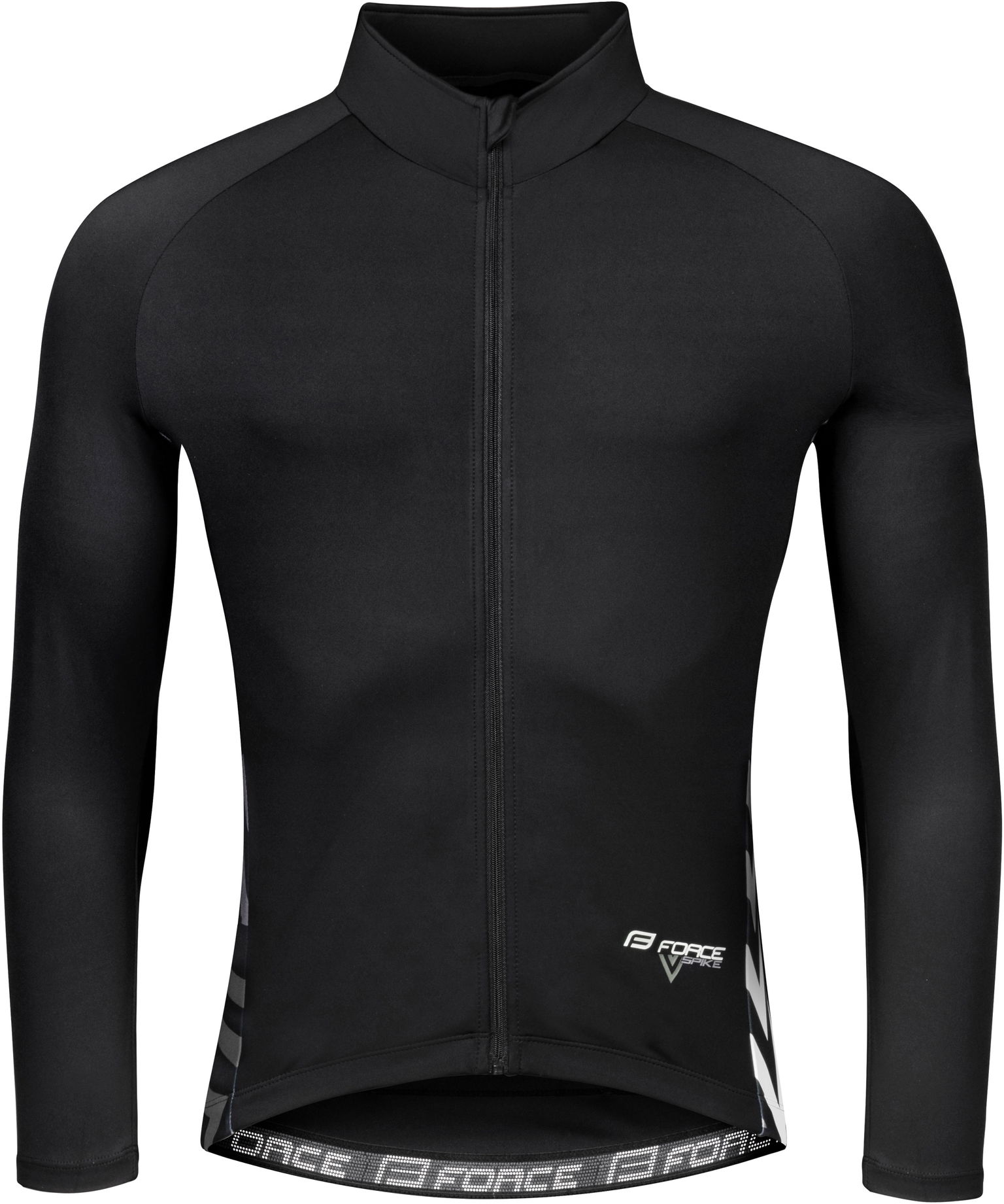Force Spike dres dlhý rukáv, čierno-biely XS