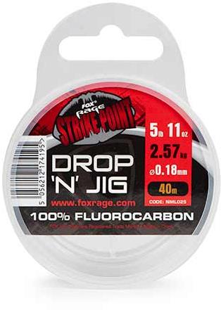 FOX Strike Point Drop Jig Fluro 40 m 0,20 mm 6,8 lb