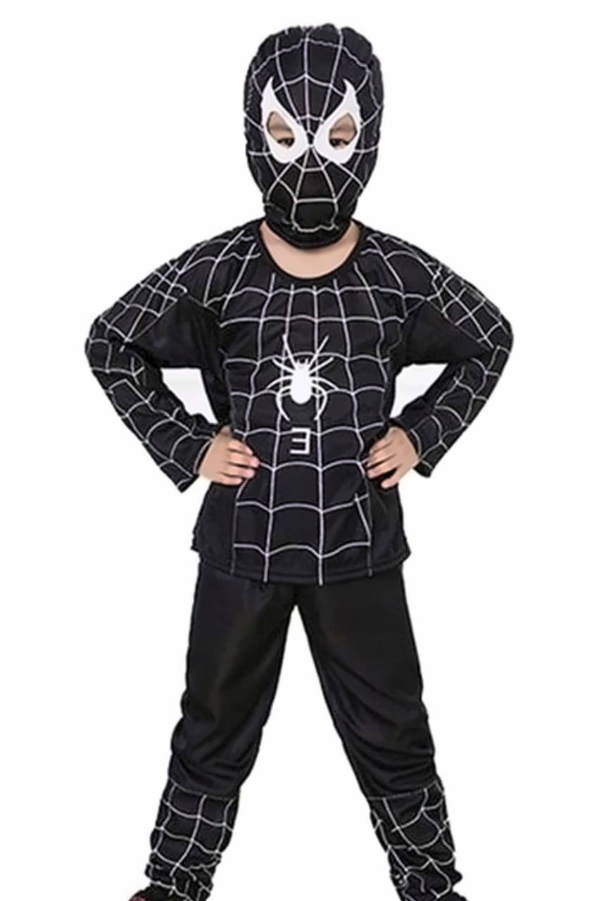 FunCo Detský kostým Spiderman čierny 122-134 L