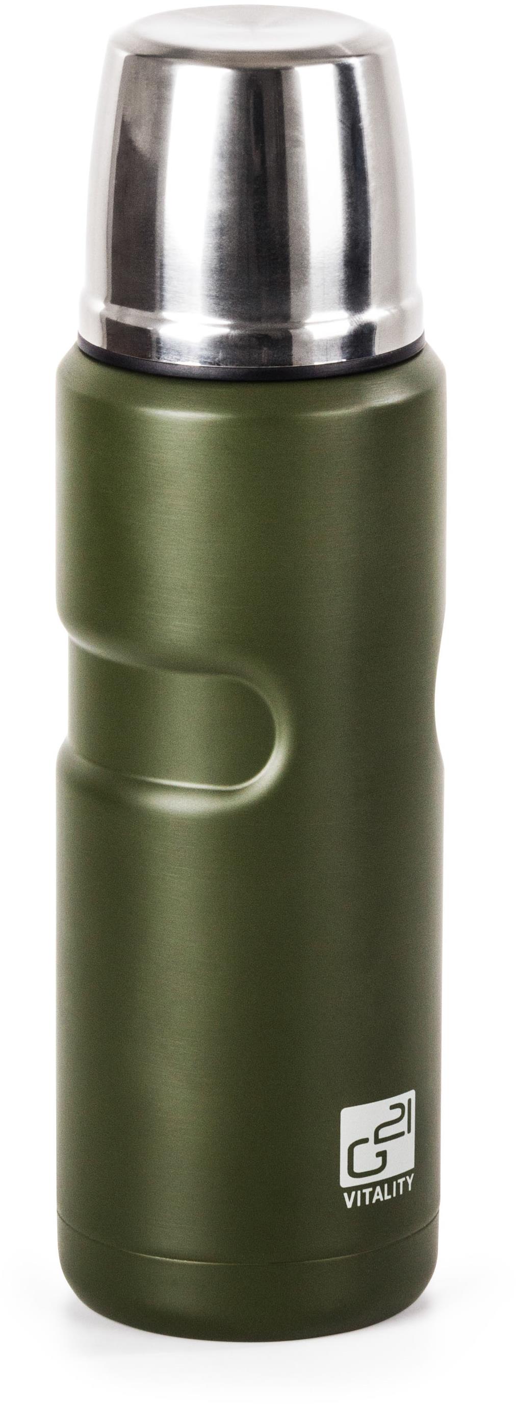 G21 Termofľaša na pitie, 500 ml, khaki zelená