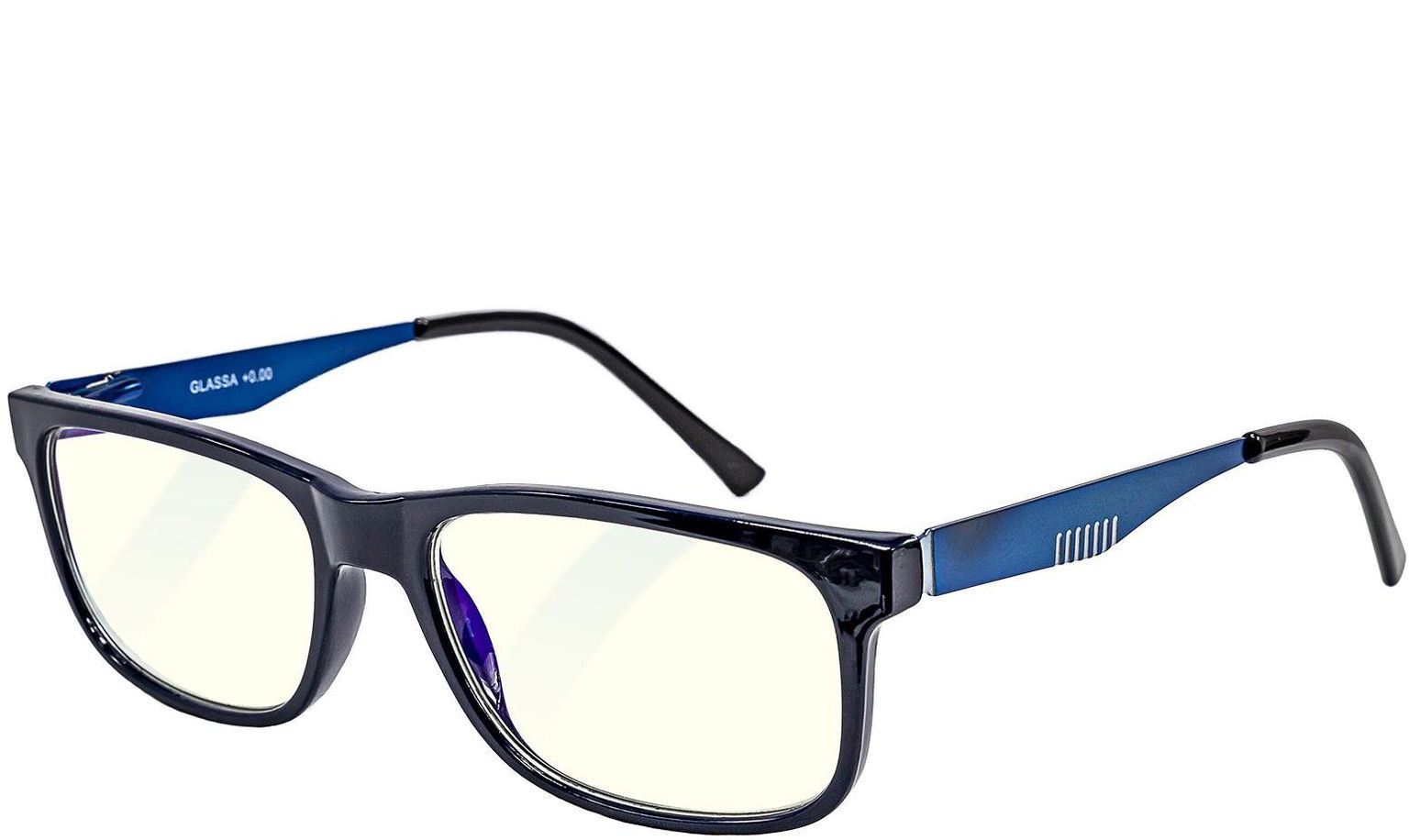 GLASSA Blue Light Blocking Glasses PCG 02, dioptrie: +2.00 modrá
