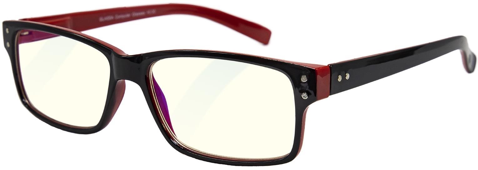 GLASSA Blue Light Blocking Glasses PCG 05, dioptrie: +3.00 červená