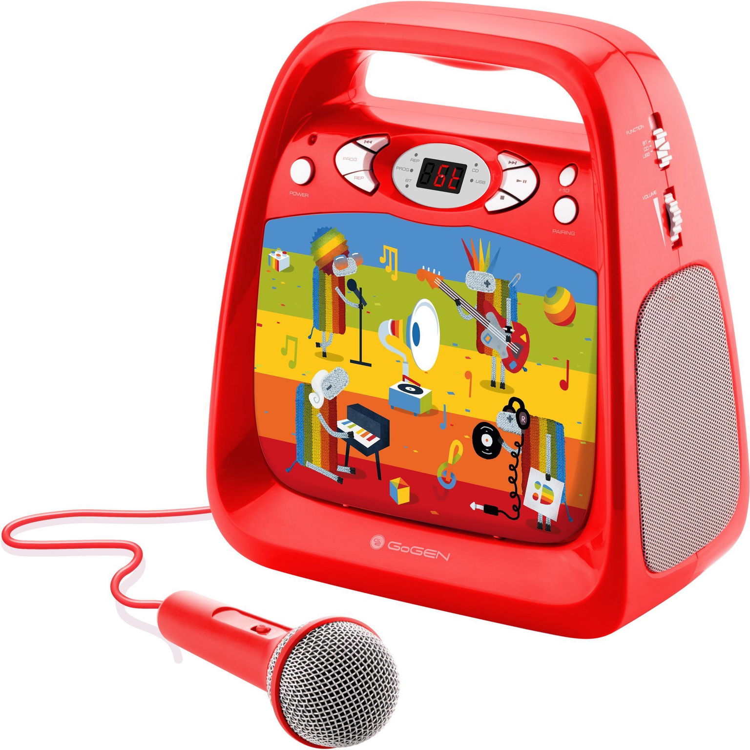 GoGEN Déčko Karaoke R, červený