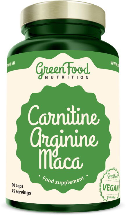 GreenFood Nutrition Carnitin Arginin Maca 90 kapsúl