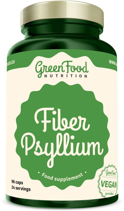 GreenFood Nutrition Vláknina Psylium 96 kapsúl