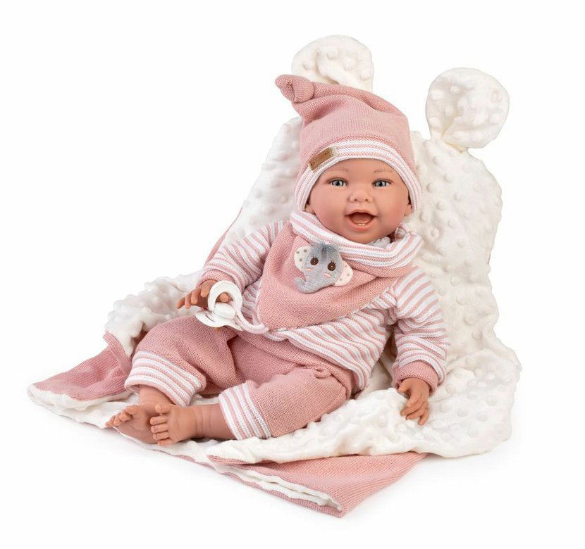Guca 10261 Olivie – záťažové realistické bábätko s mäkkým látkovým telom – 42 cm