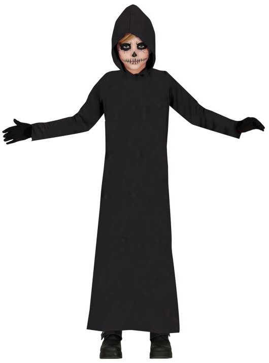 GUIRCA Detská čierna tunika/plášť - halloween, veľ. 7-9 rokov