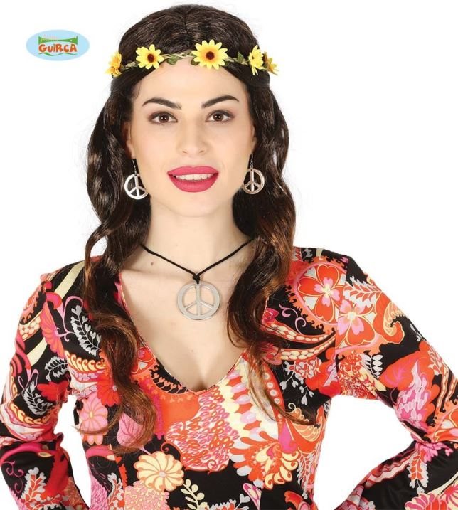 GUIRCA Hippies súprava prívesok + náušnice – Hippies – 3 ks – 60. roky