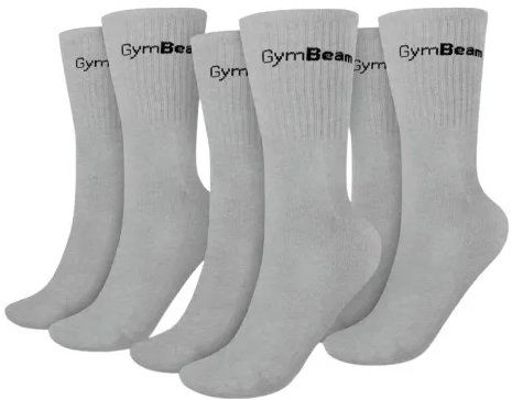 GymBeam 3/4 Socks 3Pack sivé M