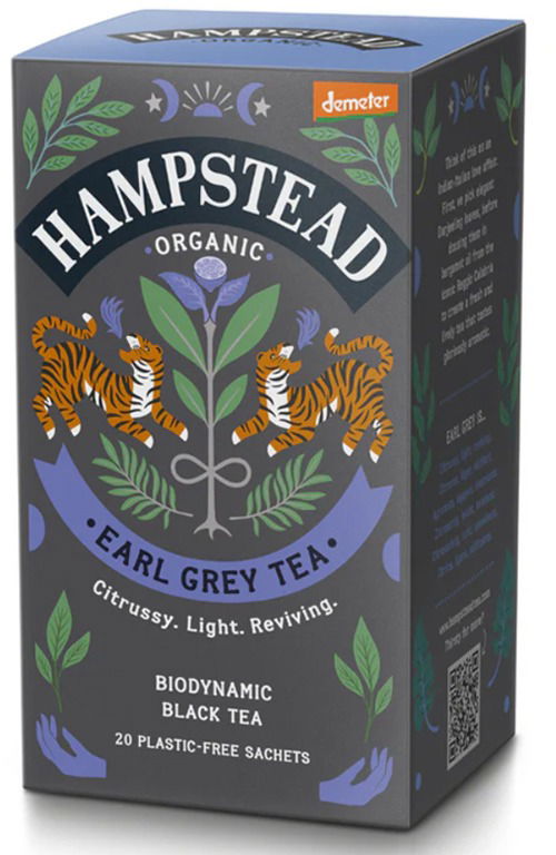 Hampstead Tea BIO čierny čaj Earl Grey s bergamotom 20 ks