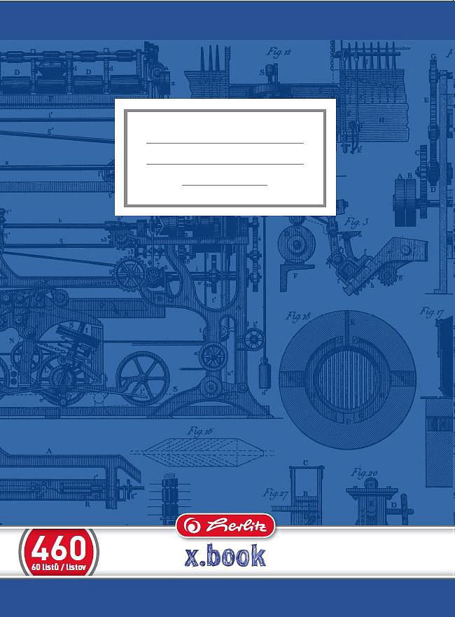 HERLITZ 460 bezdrevný, čistý – balenie 3 ks