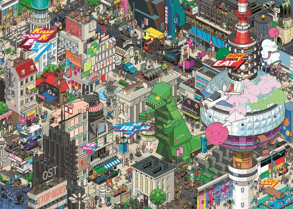 HEYE Puzzle Pixorama: Berlínské pátranie 1000 dielikov