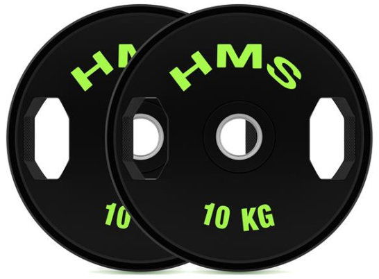 HMS Súprava pogumovaných olympijských kotúčov TOG10 2× 10 kg