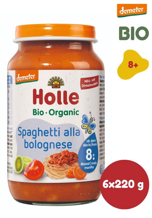 HOLLE BIO Spaghetti Bolognese 6× 220 g