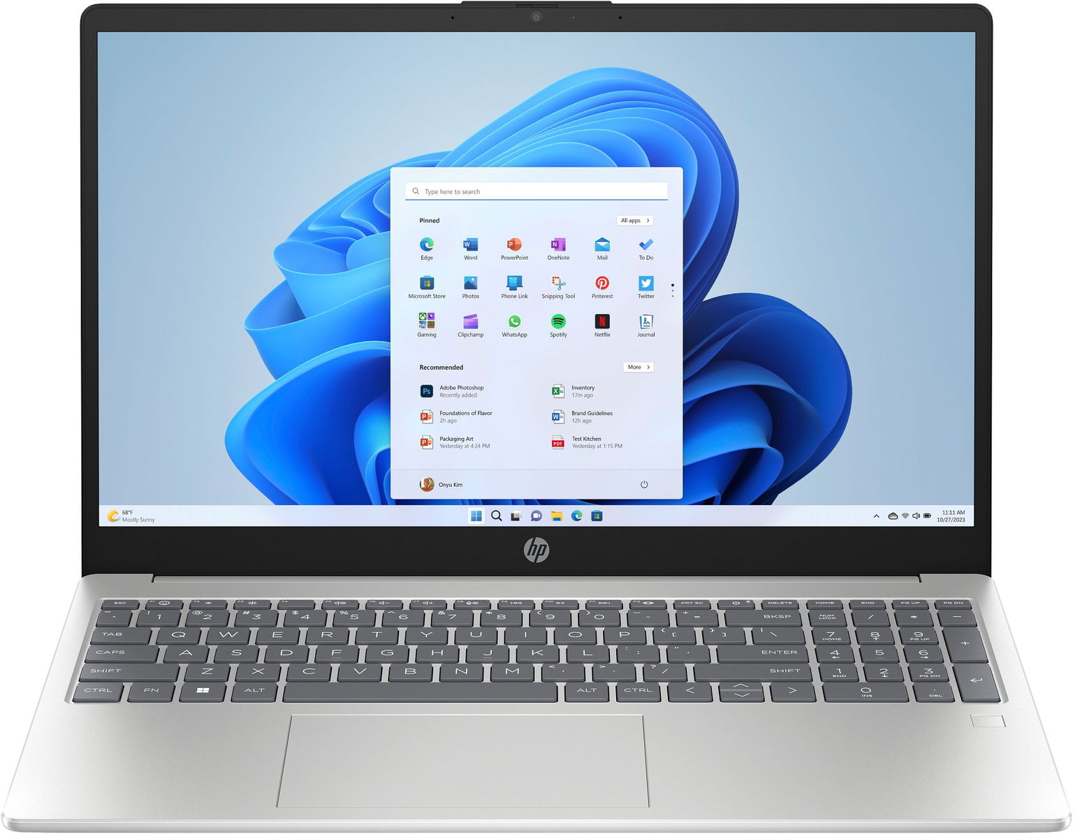 HP AI 15-fd2000ncx Natural Silver (bez adaptéru)