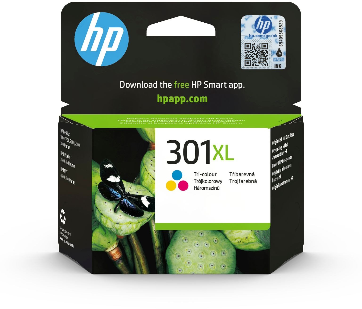 HP CH564EE č. 301 XL farebná