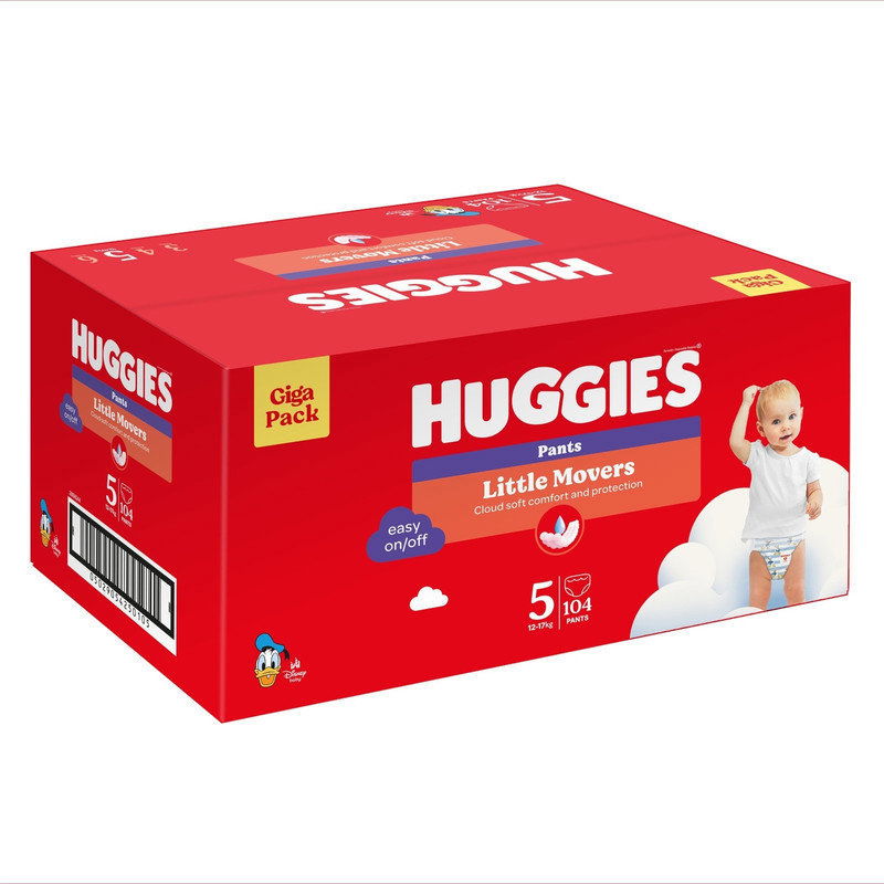 HUGGIES Little Movers Pants veľ. 5 (104 ks)