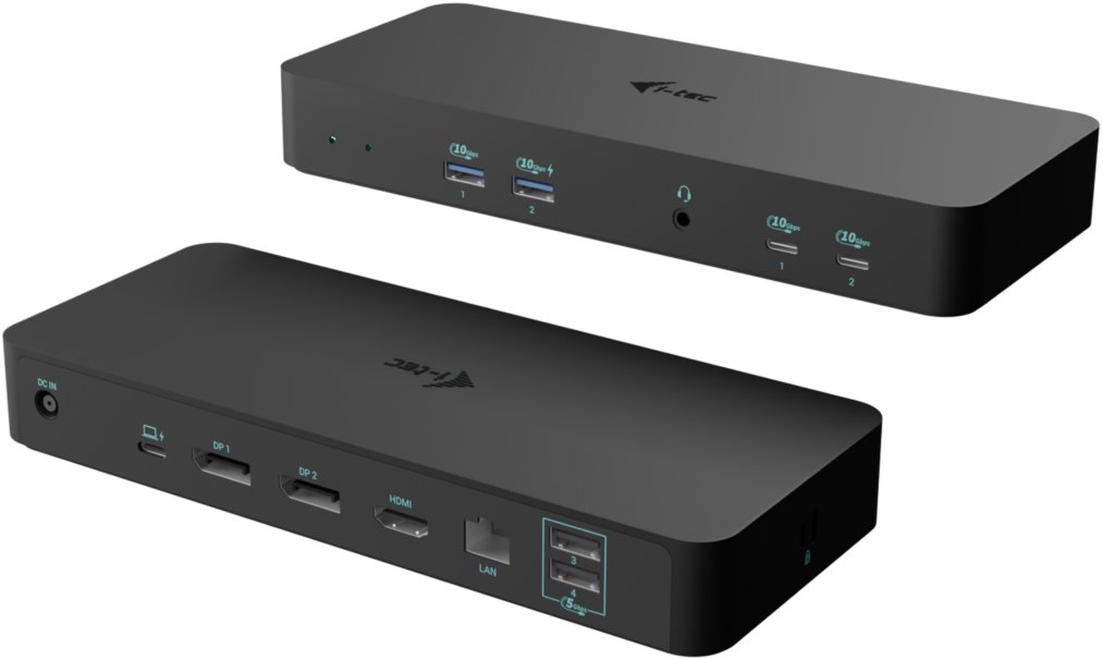 i-tec USB-C Intelligent Triple Display Docking Station, 1 Gbit LAN, 2× DP, 1× HDMI, PD 100W