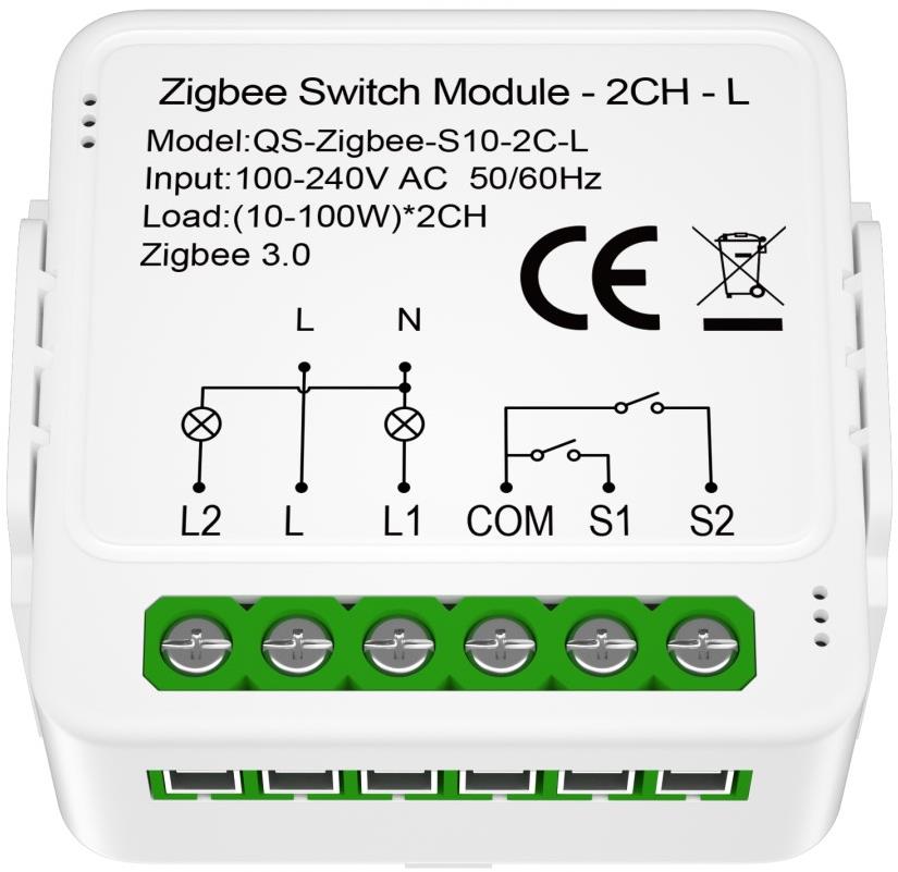 IMMAX NEO Smart kontrolér (L) V8, 2-tlačítkový, Zigbee 3.0