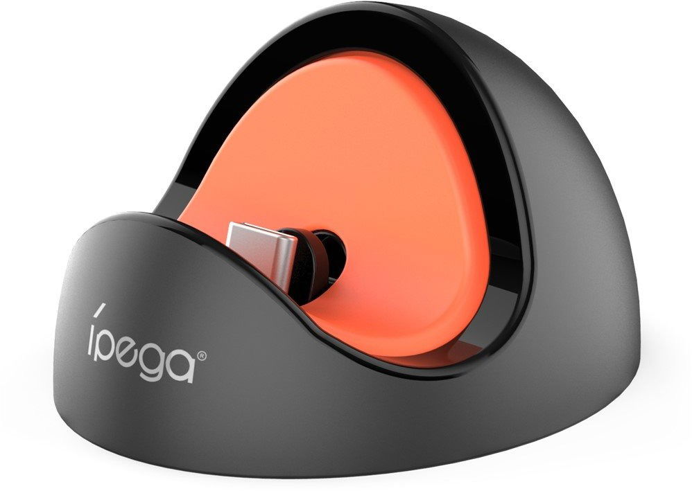 iPega SW2041 Mini Nabíjací dok pre Nintendo Switch 2 Black/Red