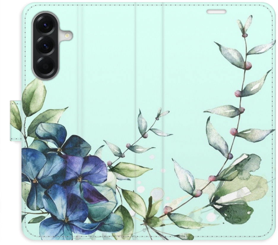 iSaprio Flip puzdro Blue Flowers pre Samsung Galaxy A56