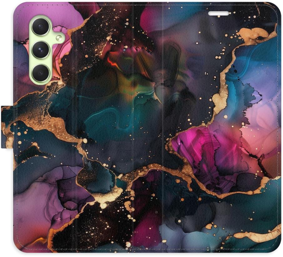 iSaprio Flip puzdro Dark Marble pre Samsung Galaxy A54 5G