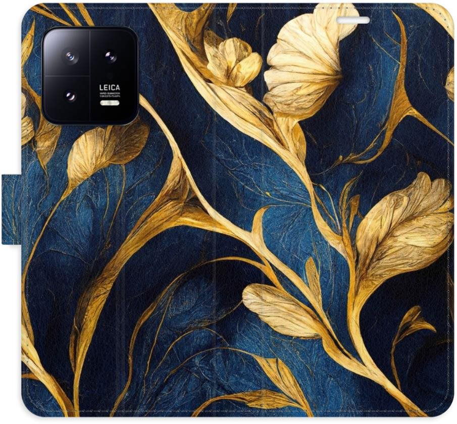 iSaprio flip puzdro GoldBlue na Xiaomi 13
